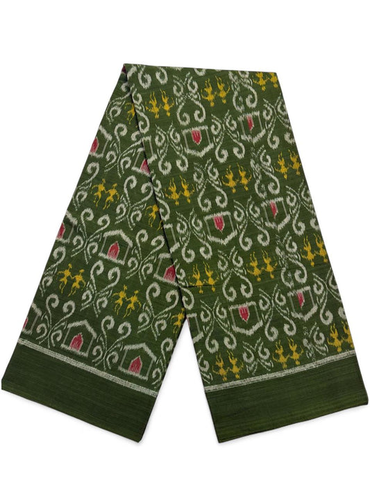 Meadow Temple- Classic Sambalpuri Hand Woven cotton IKAT