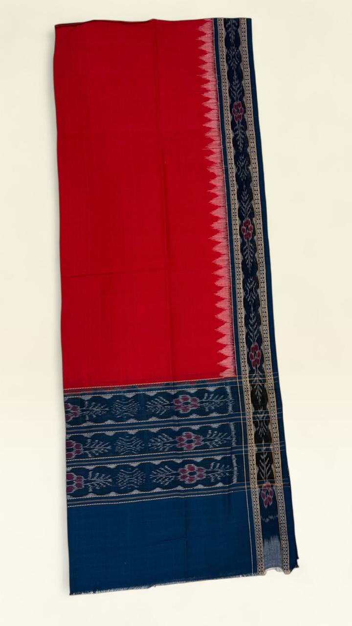 Royal Floral Motif- Heritage Sambalpuri hand woven cotton IKAT
