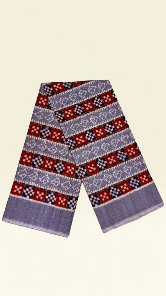 Conch Checked- Royal Sambalpuri hand woven cotton IKAT