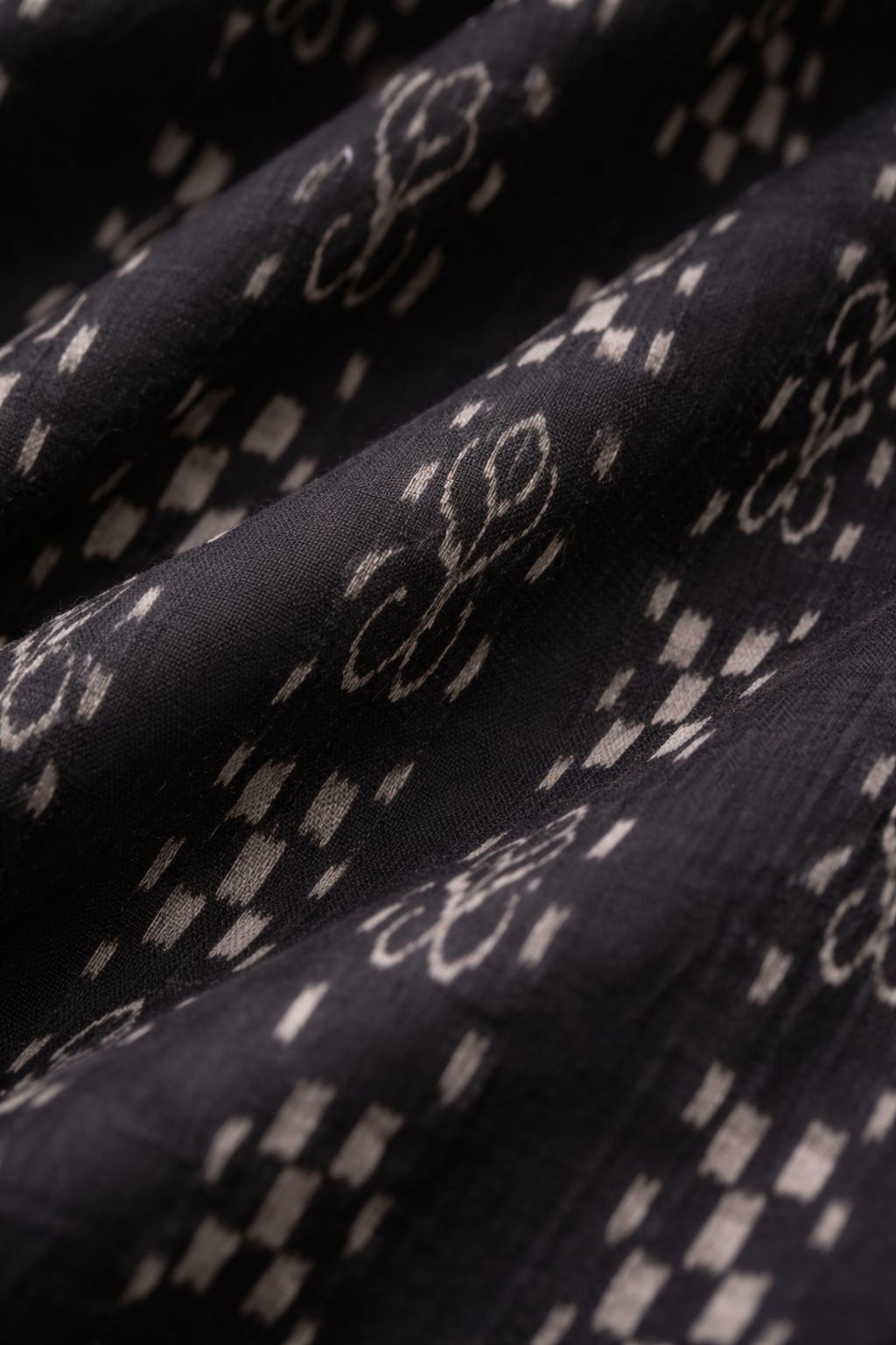 Classic Black Ikat Kurti (black)