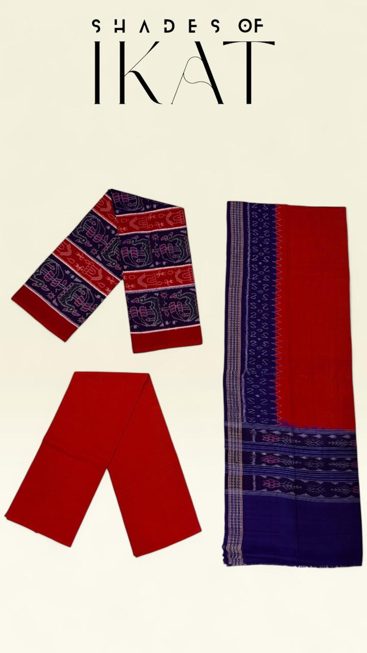 Kalinga Boita Royal Sambalpuri Hand Woven Cotton IKAT